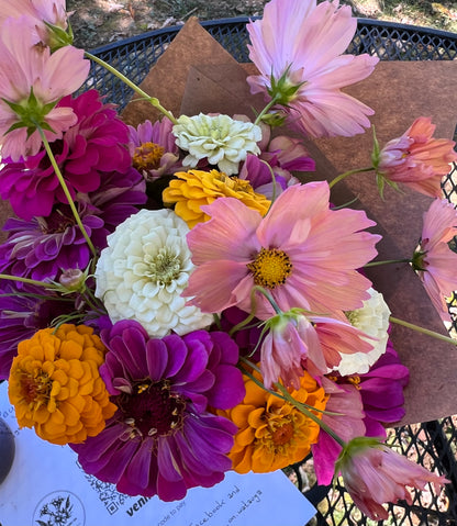 Wrapped Bouquets + Flower Jars