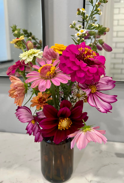 Wrapped Bouquets + Flower Jars